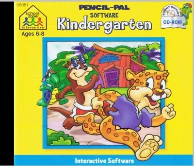SCHOOL ZONE KINDERGARTEN CLUBHOUSE GRADES K TO 1 NEW CD ROM SOFTWARE SHIPS FAST - Image 1 of 2
