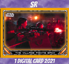 Topps Card Trader Star Wars SR Village Fights The Mandalorian Gold 2021 Digital