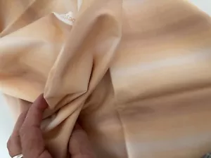 3/4Yd 44WX27"L Vtg Yellow Beige Ombre Stripe WIZARD OF OZ Quilt FABRIC Cotton - Picture 1 of 11