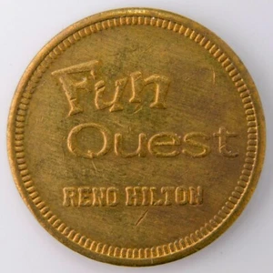 Moneda fichas Fun Quest Hilton Reno Nevada i233 - Imagen 1 de 2