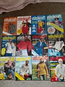 Job Lot 24 Vintage Issues STITCHCRAFT Needlewoman Magazine 1977 & 1978 Full Year - Picture 1 of 8