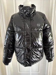 TOPSHOP SNO NEW 10 WOMENS BLACK PUFFER Ski Coat JACKET WATER RESISTANT $221 - Picture 1 of 17