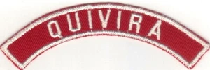 BOY SCOUT QUIVIRA COUNCIL RED & WHITE HALF STRIP 1/2RW - Picture 1 of 1