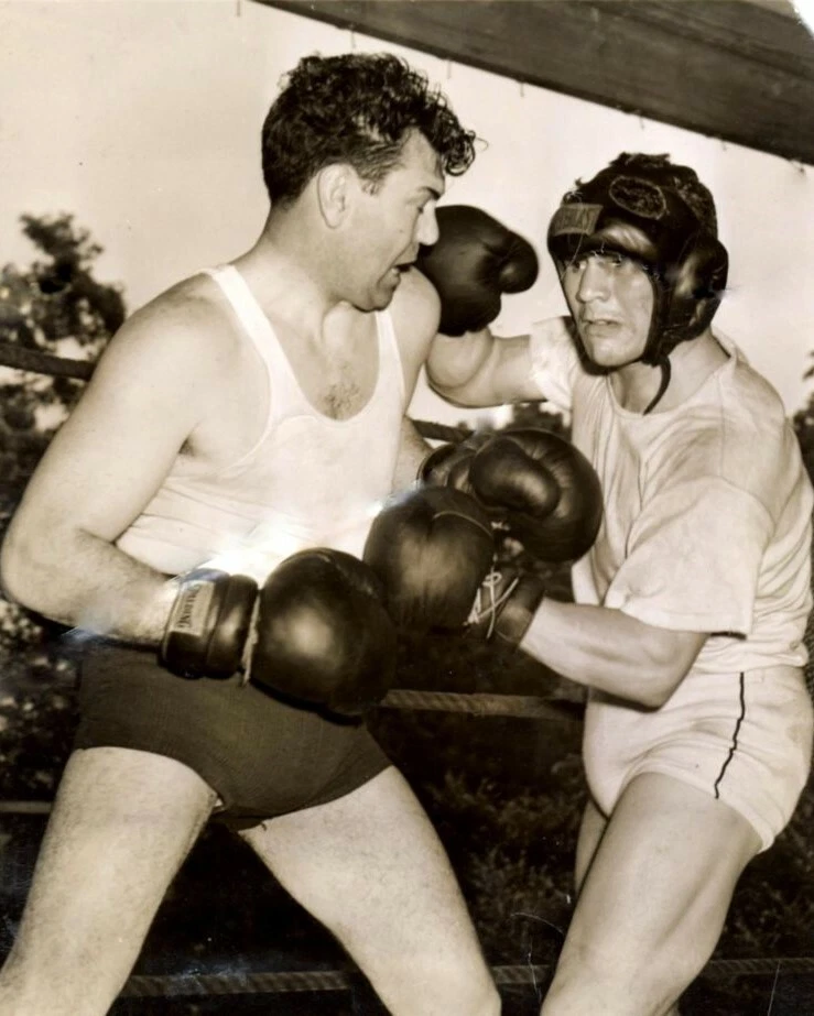 FOTO BOXEO JACK DEMPSEY & ARTURO GODOY 8X10 Foto 1 de 1