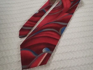 CORBATA DE CUELLO DE SEDA RETRO DE COLECCIÓN EE. UU. - Imagen 1 de 3