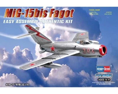 HobbyBoss Mikoyan-Gurevich MiG-15bis Fagot 1:72 80263 modellismo - Immagine 1 di 4