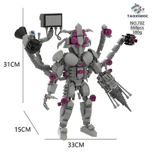 NEW Skibidi Toilet Titan Void Beast Building Blocks Puzzle Model Toys Kids Gifts - Picture 1 of 7