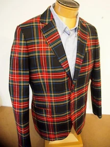 vineyard vines Wool Stewart Tartan Plaid 2-Button Blazer Sport Coat NWT 42R $695 - Picture 1 of 12