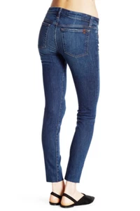 NWT JOE'S Womens Petite Skinny Mid-Rise Jeans w/Raw Hems Size 32 LUCY Wash Dark - Picture 1 of 12