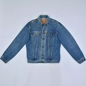 Levis Vintage 80's Denim Jacket Blue Australian Made Orange Tab Size S - Picture 1 of 10