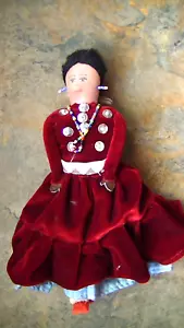 Vintage Handmade 9"Tall Navajo Native American Cloth Doll - Picture 1 of 13