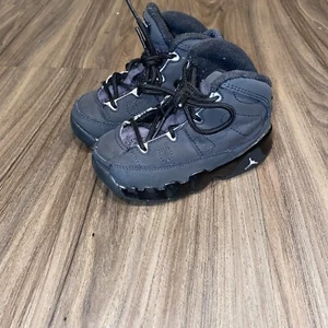 Jordan Retro 9 Toddler Anthracite 401812-013 Black Lace Up Sneaker Shoes Size 6c - Picture 1 of 7