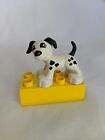 Lego Duplo Figure Dalmatian White Spotted Dog Animal Toy Figurine