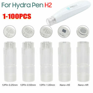 100X Cartridges Needles for Hydra Pen H2 12 Pin Nano-HR HS Hydrapen Microneedles