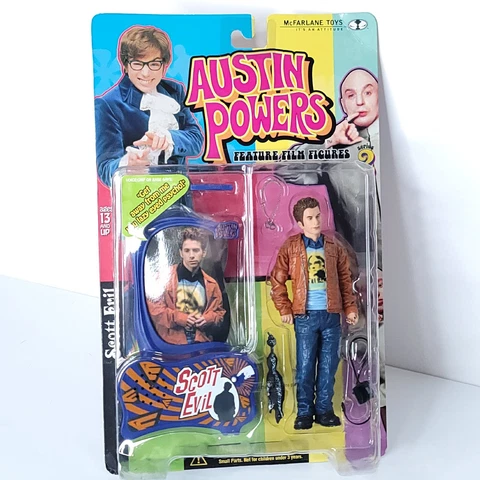 SCOTT EVIL McFarlane Toys Action Figure Austin Powers Series 2 NEW Sealed Cover