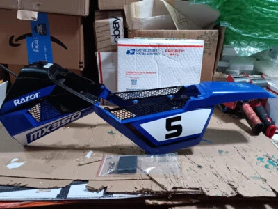 CUERPO CARENADO AZUL MX350 Razor DIRT ROCKET DIRT BIKE 24V TIPO V37+ Foto 1 de 3