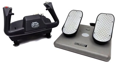 CH Products Simulator USB Flight Sim Yoke FSY211U & Pro Pedals PPU995 Set Tested - Image 1 of 4