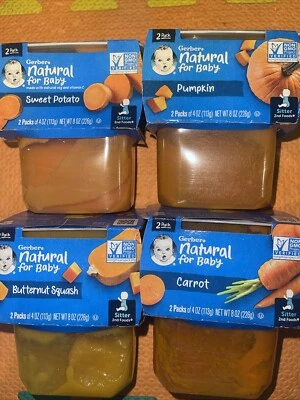 Pacote de variedades vegetarianas laranja Gerber (2 de cada) - Imagem 1 de 4