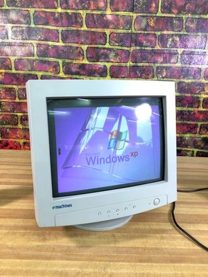 eMachines eView 17p 17" CRT VGA Computer Monitor 1024 x 768 @ 85Hz Retro Gaming - Image 1 of 4