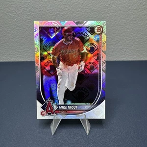 2025 Bowman Baseball Mike Trout Retro Logo Foil SP - Picture 1 of 3