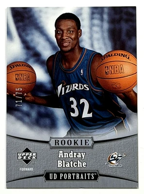 2005-06 UPPER DECK ANDRAY BLATCHE ROOKIE CARD RC UD PORTRAITS /75 - Image 1 of 2