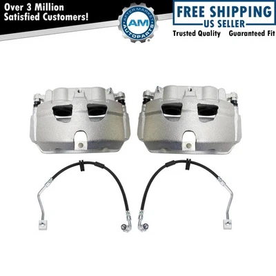 Front Brake Caliper Set Fits 2008-2018 Ford E-150 E-250 E-350 E-450 Super Duty - Image 1 of 4