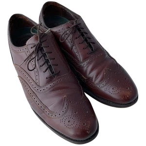 Florsheim 30308 Wing Tip Leather Oxford Dress Shoes Brown Men's Size 11.5 D - Picture 1 of 13