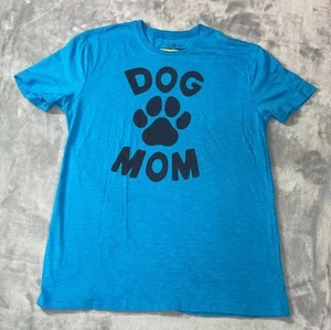 Dog Mom Graphic Tee T-shirt For The Love Of Paws Blue XL Cotton Blend - Picture 1 of 8