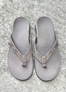 Vionic Sandals Patty Thong Flip Flops - Size 11 - Brown/Tan - Buckle/Comfortable - Picture 1 of 10