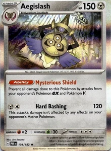 Aegislash 134 Holo Rare - Set: Paradox Rift PAR - Picture 1 of 2