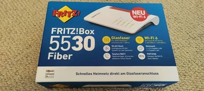 AVM FRITZ Box 5530 Fibre-Optic Router - Weiss (20002938) - Bild 1 von 2