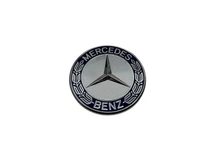 NEW OEM Mercedes Benz Truck Front Upper Badge Black Emblem Genuine A6738100018 - Picture 1 of 4