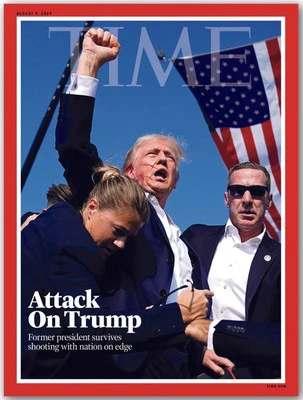TIME Magazine ATTACK ON TRUMP 8.05.24 COLLECTOR'S EDITION! No UPC Barcode - Image 1 of 4