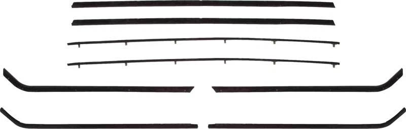 Dodge Plymouth 1963-65 carrocería B; juego de puerta horizontal y cuarto de fieltro de ventana de vidrio; 2 Foto 1 de 1