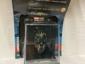 Marvel movie Museum Erik KILLMONGER BLACK PANTHER Casco DeAgostini #24 - Imagen 1 de 3