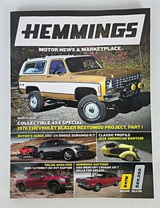 Hemmings Motor News Magazine March 2025 Collectible 4x4 1976 Chevrolet Blazer - Picture 1 of 3