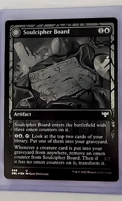2022 MTG Magic The Gathering Innistrad Double Feature Foil #346 Soulcipher Board - Image 1 of 2