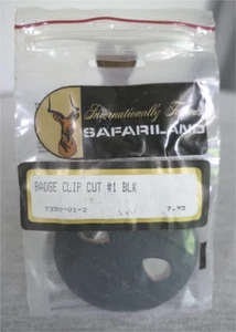 NUEVO Safariland 7350-01-2 Soporte Clip Insignia Cuero Negro Corte #1 - Imagen 1 de 8