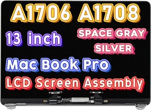 Space Gray Retina LCD Screen Display Assembly for MacBook Pro 13" A1706 A1708 - Picture 1 of 7