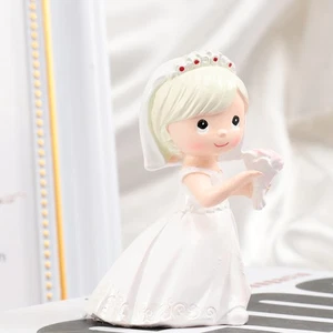2 Pcs Paar Hochzeitskleiddekorationen Hochzeitstorte Liebe Figuren - Bild 1 von 11