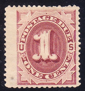 US Scott J15 old 1c Postage Due red brown M/H/OG CV $70 - Picture 1 of 1