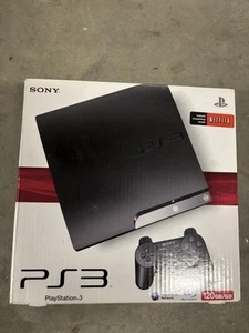 Sony PlayStation 3 - Slim 120GB Black Console - Picture 1 of 4