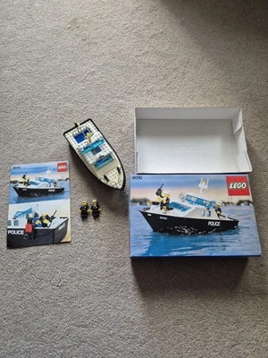 LEGO 4010: Vintage Police Rescue Boat Set Complete Box & Instructions - Image 1 of 4