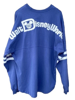 Disney Parks Spirit Jersey Walt Disney World Long Sleeve Shirt Navy Blue Men XL - Image 1 of 4