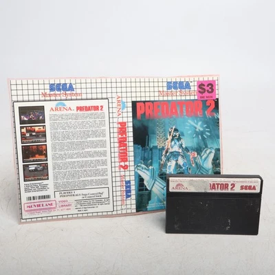 Predator 2 Sega Master System Cover Art And Cart - Image 1 of 4