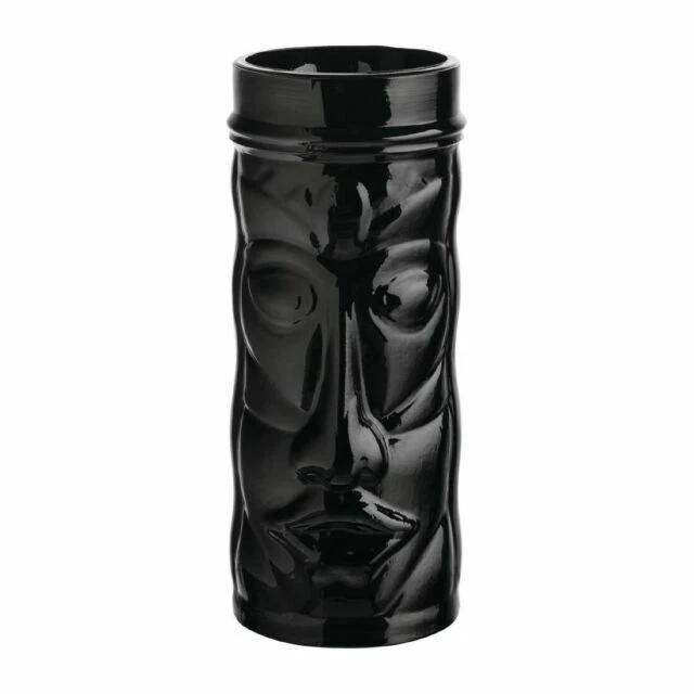 Utopia CW816 Tahiti Tiki Glasses - Black (Pack of 6)