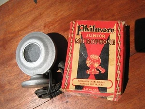Antique Philmore Junior Microphone With Box - Picture 1 of 5