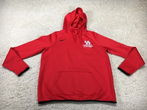 Houston Cougars Sweater Womens Medium Red Nike Sweatshirt Hoodie Swimming Diving Cover