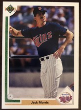 1991 Upper Deck baseball #736 JACK MORRIS Minnesota Twins  Hall of Fame NM