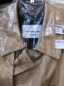 COACH Khaki "THE TRENCH" Size SM - NWT - Picture 1 of 12